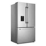 Cosmo 22.4 cu. ft. 3-Door French Door Refrigerator with Water Dispenser and Ice Maker in Stainless Steel, Counter Depth