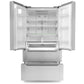 Cosmo 35" 22.5 cu. ft. 4-Door French Door Refrigerator with Recessed Handle in Stainless Steel, COS-FDR225RHSS