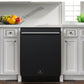 FORNO Espresso Romano 24" Built-In Tall Tub Dishwasher in Black with Stainless Steel Handles, FDWBI8035-24BLK