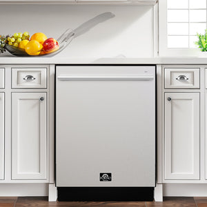 FORNO Romano 24" Built-In Tall Tub Dishwasher in Stainless Steel, FDWBI8035-24S