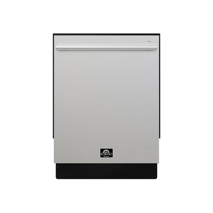 FORNO Romano 24" Built-In Tall Tub Dishwasher in Stainless Steel, FDWBI8035-24S