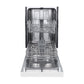 FORNO Polo 18" Built-in Dishwasher in White, FDWBI8041-18WHT