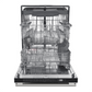 FORNO Espresso Package - 30" Electric Range, Range Hood, Refrigerator and Dishwasher in White with Antique Brass Handles