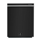 FORNO Espresso Package - 36" Refrigerator and Dishwasher in Black with Stainless Steel Handles