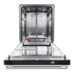 FORNO Espresso Pozzo 24" Built-In Dishwasher in White with Stainless Steel Handles, FDWBI8067-24WHT