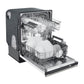 FORNO Espresso Pozzo 24" Built-In Dishwasher in White with Antique Brass Handles, FDWBI8067-24WHT