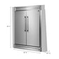 FORNO Package - 36" Electric French Door Range, Wall Mount Range Hood, Refrigerator, Dishwasher, Microwave and Wine Cooler, AP-FFSEL6917-36-6PK-1
