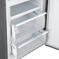 FORNO Guardia 23.4" 10.8 cu. ft. Right Swing Refrigerator with Bottom Freezer in Stainless Steel, FFFFD1778-24RS