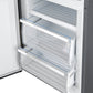 FORNO Guardia 46.8" 21.6 cu. ft. Side-By-Side Refrigerator with Bottom Freezer in Stainless Steel, FFFFD1778-48