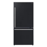 Forno Milano Espresso 31" Bottom Freezer Right Swing Door Refrigerator 17.2 cu. ft. in Black