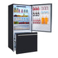 FORNO Espresso Package - 30" Electric Range, Refrigerator and Dishwasher in Black with Antique Brass Handles