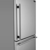 Forno Milano Espresso 31" Bottom Freezer Right Swing Door Refrigerator 17.2 cu. ft. in Stainless Steel