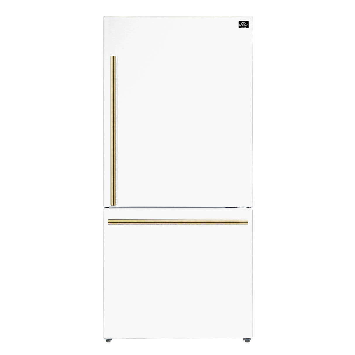 Forno Milano Espresso 31" Bottom Freezer Right Swing Door Refrigerator 17.2 cu. ft. in White