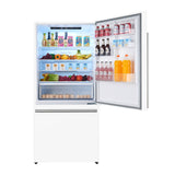 Forno Milano Espresso 31" Bottom Freezer Right Swing Door Refrigerator 17.2 cu. ft. in White