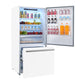 FORNO Espresso Package - 30" Electric Range and Refrigerator in White with Antique Brass Handles, FBDL-003-03US