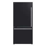 Forno Milano Espresso 31" 17.2 Cu. Ft. Refrigerator and Bottom Freezer with Ice Maker in Black