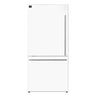 Forno Milano Espresso 31" 17.2 Cu. Ft. Refrigerator and Bottom Freezer with Ice Maker in White