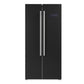FORNO Espresso Package - 30" Electric Range, Range Hood, Refrigerator and Dishwasher in Black with Stainless Steel Handles