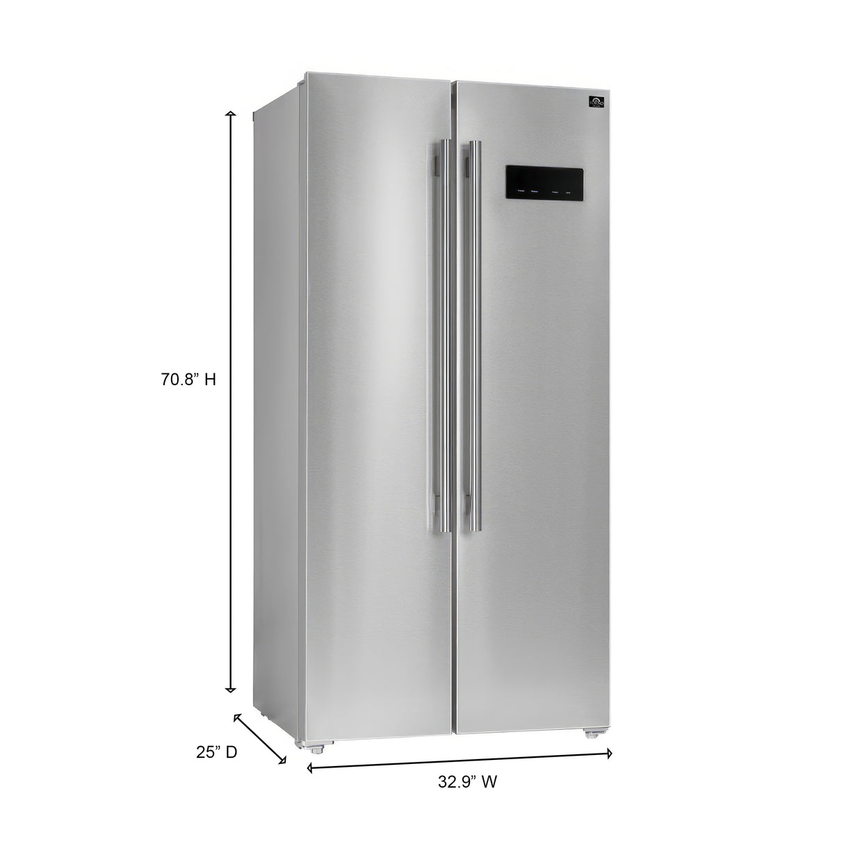 Forno Salerno 33" Built-In Refrigerator - Side-by-Side Doors - 15.6 cu.ft