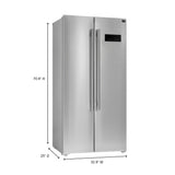 Forno Salerno 33" Built-In Refrigerator - Side-by-Side Doors - 15.6 cu.ft