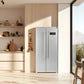 FORNO Appliance Package - 30" Gas Range with Built-In Temperature Gauge and 33" Refrigerator, FBDL-021-01CAUS