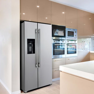 FORNO Salerno 36" 20 cu. ft. Side-by-Side Built-In Refrigerator with Water and Ice Dispenser, FFRBI1844-36SB