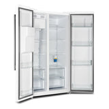 Forno Salerno 36" Side by Side Refrigerator with Ice Maker White