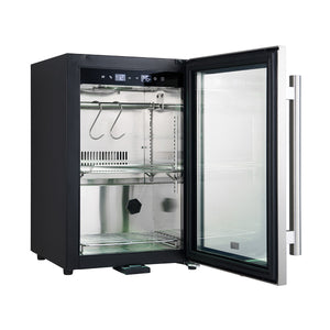 FORNO Asciutto 17" 1.84 cu.ft. Dry Aging Cabinet with LED Lighting and Adjustable Shelves in Stainless Steel, FFSDA6864-17