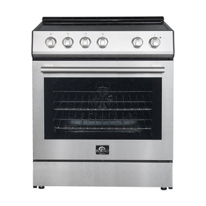FORNO Espresso Leonardo 30" 5 cu. ft. Electric Range in Stainless Steel, FFSEL6012-30