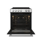 FORNO Espresso Leonardo 30" 5 cu. ft. Electric Range in Stainless Steel, FFSEL6012-30