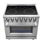 FORNO Massimo 36" 5.36 cu. ft. Freestanding Electric Range with 5 Elements, FFSEL6020-36