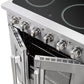 FORNO Galiano 30" 4.32 cu. ft. Freestanding Electric Range with French Door in Stainless Steel, FFSEL6917-30