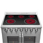 FORNO Galiano 36" 5.36 cu. ft. Freestanding Electric Range with French Door in Stainless Steel, FFSEL6917-36