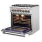 FORNO Appliance Package - 30" Dual Fuel Range, 60" Refrigerator, Dishwasher, Microwave Drawer, AP-FFSGS6125-30-W-7