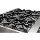 FORNO Massimo 36″ 5.36 cu. ft. Freestanding Dual Fuel Range with 6 Sealed Burners, Air Fryer Kit, Wok Support & Griddle in Stainless Steel, FFSGS6125-36