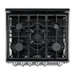 FORNO Espresso Leonardo 30" 5 cu. ft. Gas Range in Stainless Steel, FFSGS1116-30