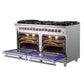 FORNO Massimo 60″ 8.64 cu. ft. Freestanding Dual Fuel Range with 10 Burners, FFSGS6125-60