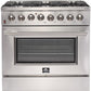 FORNO Appliance Package - 36 Inch Dual Fuel Range, Range Hood, Refrigerator, Microwave Drawer, Dishwasher, Wine Cooler, AP-FFSGS6156-36-W-9