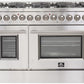 FORNO Appliance Package - 48" Dual Fuel Range, Dishwasher, 48" Refrigerator, Microwave Drawer, AP-FFSGS6156-48-12