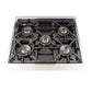 FORNO Capriasca 30" 4.32 cu. ft. Dual Fuel Range with 5 Italian Burners in Stainless Steel, FFSGS6187-30