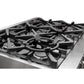 FORNO Massimo 36" 5.36 cu. ft. Freestanding Gas Range with 6 Sealed Burners, Air Fryer Kit, Wok Support & Griddle in Stainless Steel, FFSGS6239-36