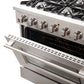 FORNO Galiano 36" 5.36 cu. ft. Gas Range with 6 Italian Burners in Stainless Steel, FFSGS6244-36