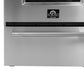 FORNO Breno 24" 2.3 cu. ft. Freestanding Gas Range with 4 Sealed Burners, Storage Drawer and Air Fryer Kit in Stainless Steel, FFSGS6272-24