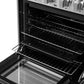 FORNO Breno 24" 2.3 cu. ft. Freestanding Gas Range with 4 Sealed Burners, Storage Drawer and Air Fryer Kit in Stainless Steel, FFSGS6272-24