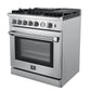 FORNO Lazio 30" 4.3 cu. ft. Gas Range with 5 Sealed Burners, Air Fryer and Griddle, FFSGS6276-30