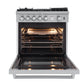 FORNO Lazio 30" 4.3 cu. ft. Gas Range with 5 Sealed Burners, Air Fryer and Griddle, FFSGS6276-30