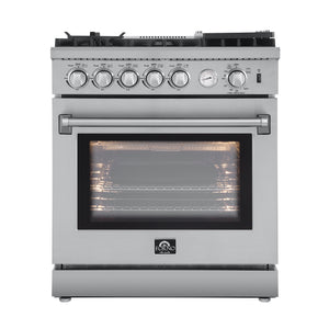 FORNO Lazio 30" 4.3 cu. ft. Gas Range with 5 Sealed Burners, Air Fryer and Griddle, FFSGS6276-30