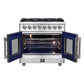 FORNO Massimo 36" 5.36 cu. ft. Freestanding French Door Dual Fuel Range with 6 Burners, FFSGS6325-36