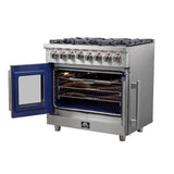 Forno Massimo 36" Freestanding French Door Dual Fuel Range