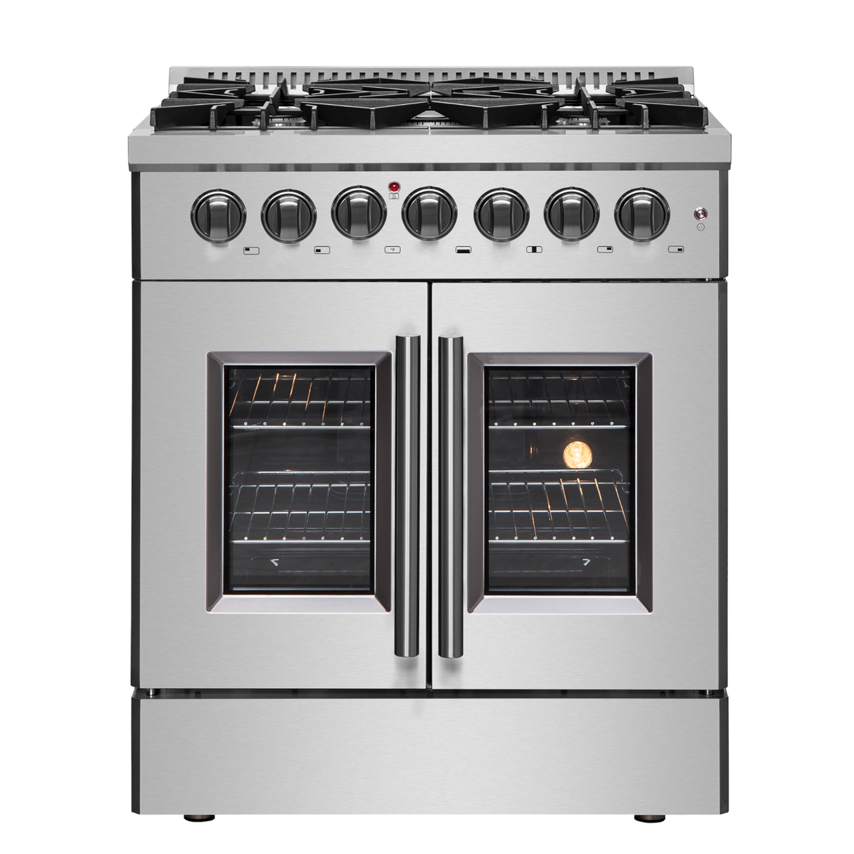 Forno Galiano 30" Freestanding French Door Dual Fuel Range